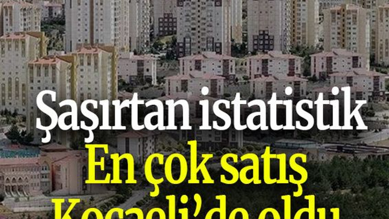 En çok satış Kocaeli’de oldu